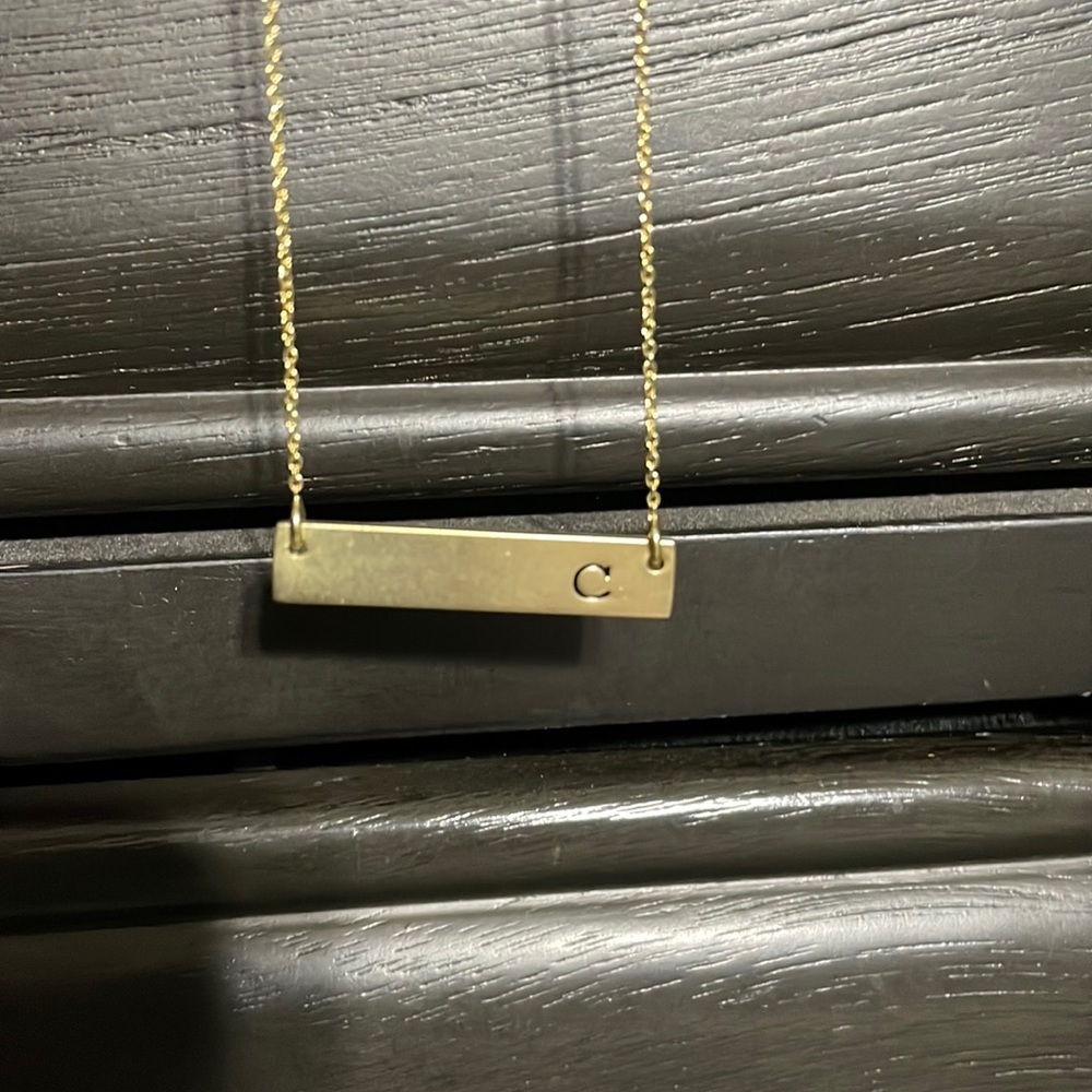 C bar Necklace